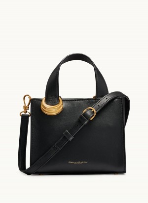 Donna Karan Hewlett Crossbody Táska Fekete Arany | Hungary_DK12440