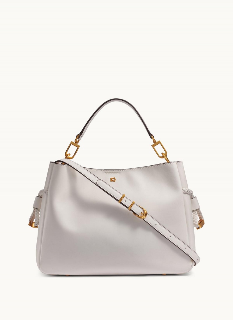 Donna Karan Bellerose Satchel Táska Fehér | Hungary_DK45874