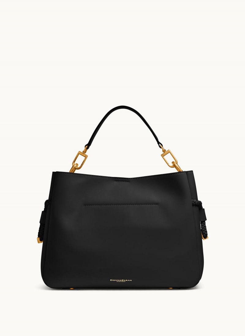 Donna Karan Bellerose Satchel Táska Fekete | Hungary_DK36361