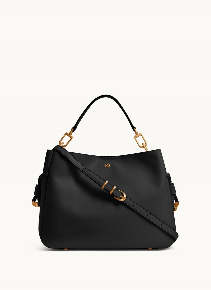 Donna Karan Bellerose Satchel Táska Fekete | Hungary_DK36361