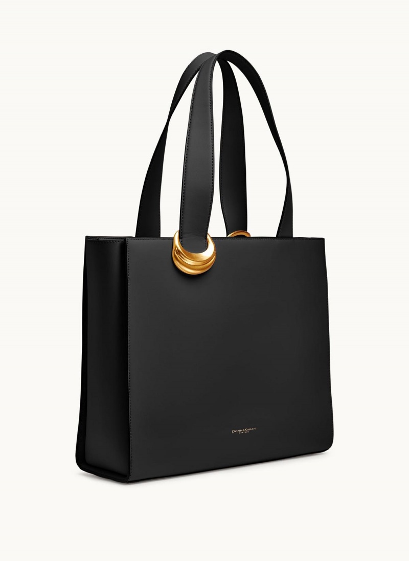 Donna Karan Hewlett Tote Fekete Arany | Hungary_DK73625