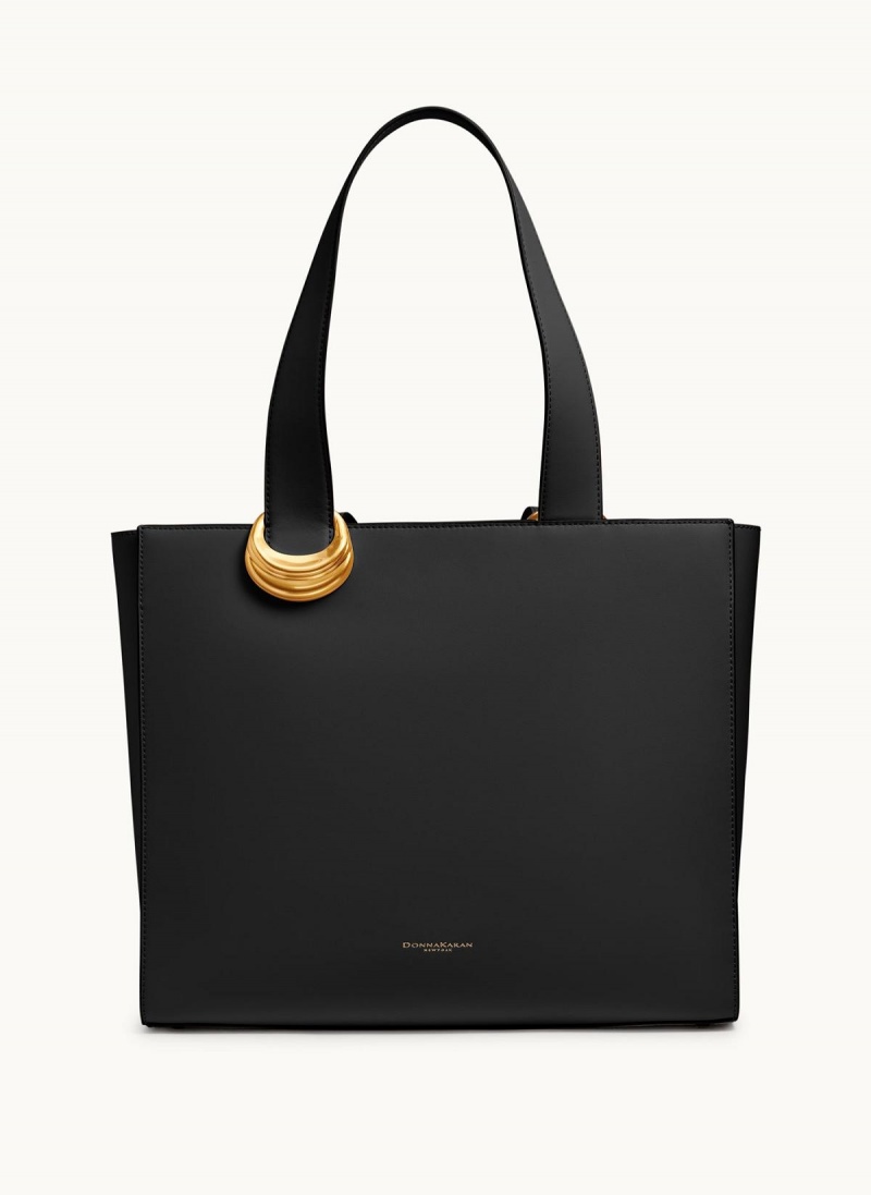 Donna Karan Hewlett Tote Fekete Arany | Hungary_DK73625