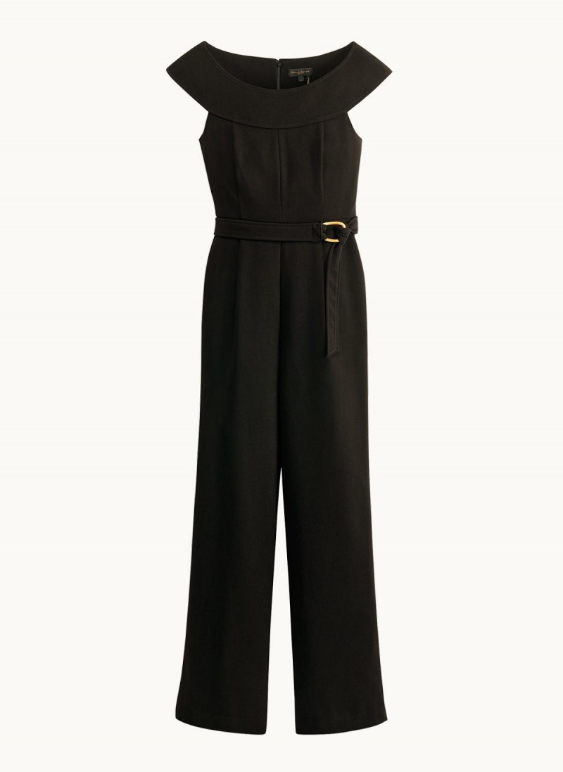 Donna Karan Jumpsuit With Hardware Belt Jumpsuit Fekete | Hungary_DK58487