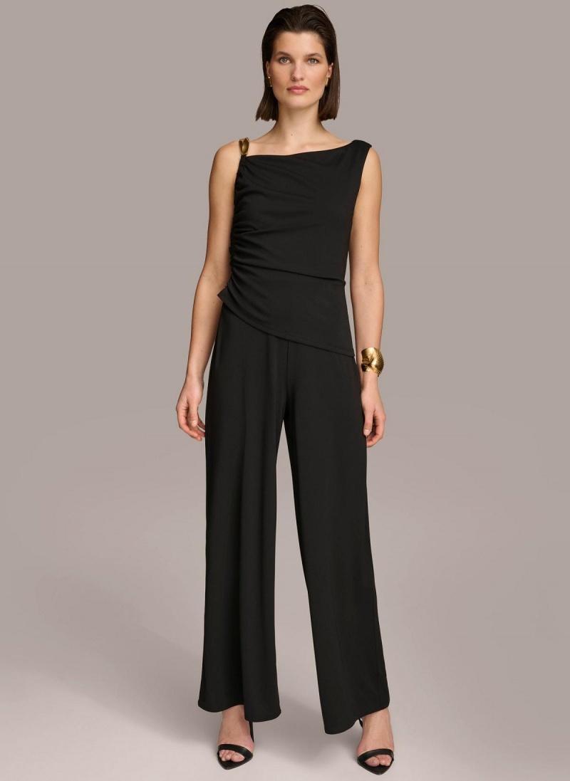 Donna Karan Jumpsuit With Hardware Jumpsuit Fekete | Hungary_DK79877