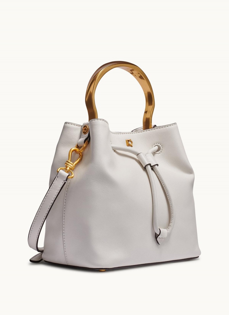 Donna Karan Lawrence Bucket Satchel Táska Fehér | Hungary_DK60571