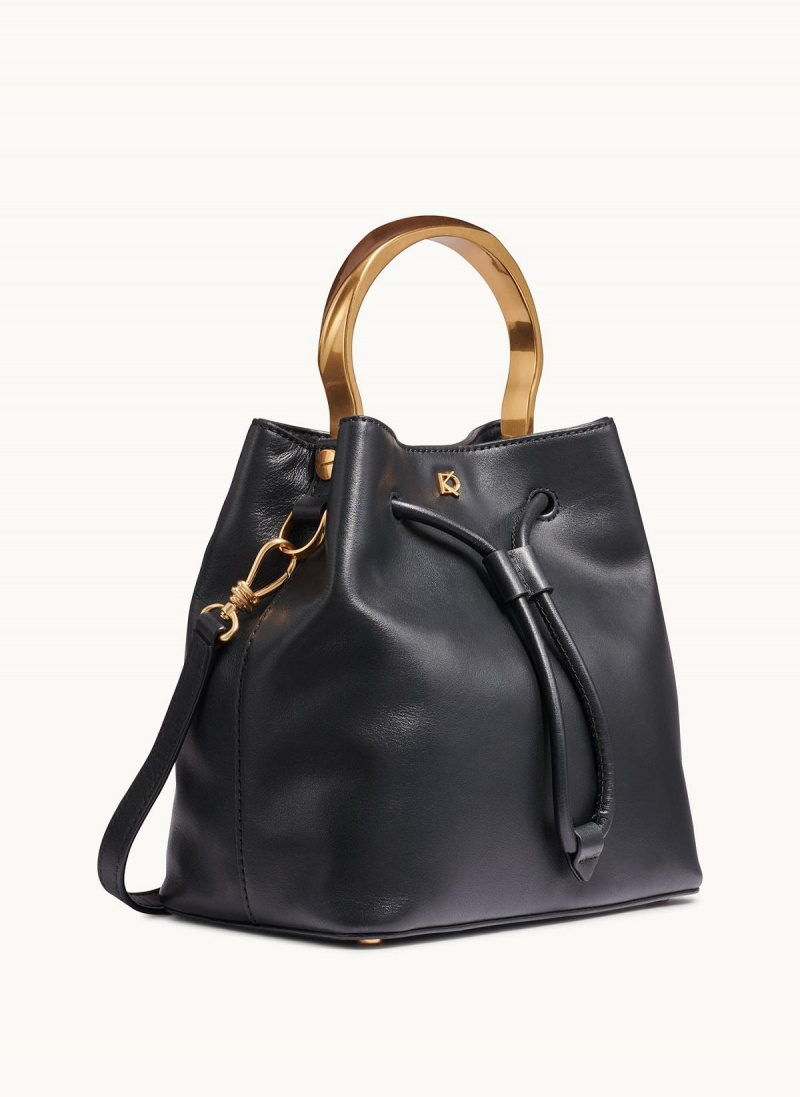 Donna Karan Lawrence Bucket Satchel Táska Fekete | Hungary_DK91415