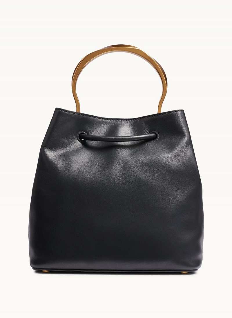 Donna Karan Lawrence Bucket Satchel Táska Fekete | Hungary_DK91415