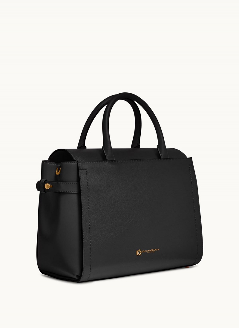 Donna Karan Roslyn Satchel Táska Fekete | Hungary_DK17432