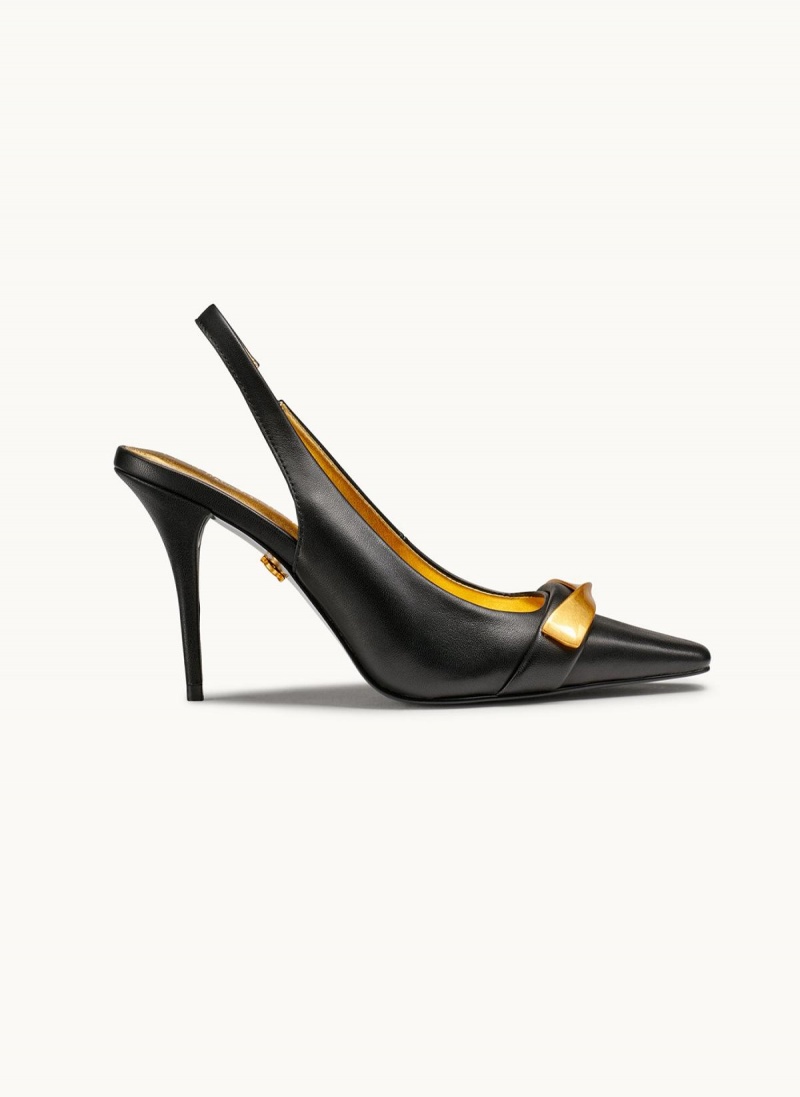 Donna Karan Sayer Slingback Magassarkú Fekete | Hungary_DK28721