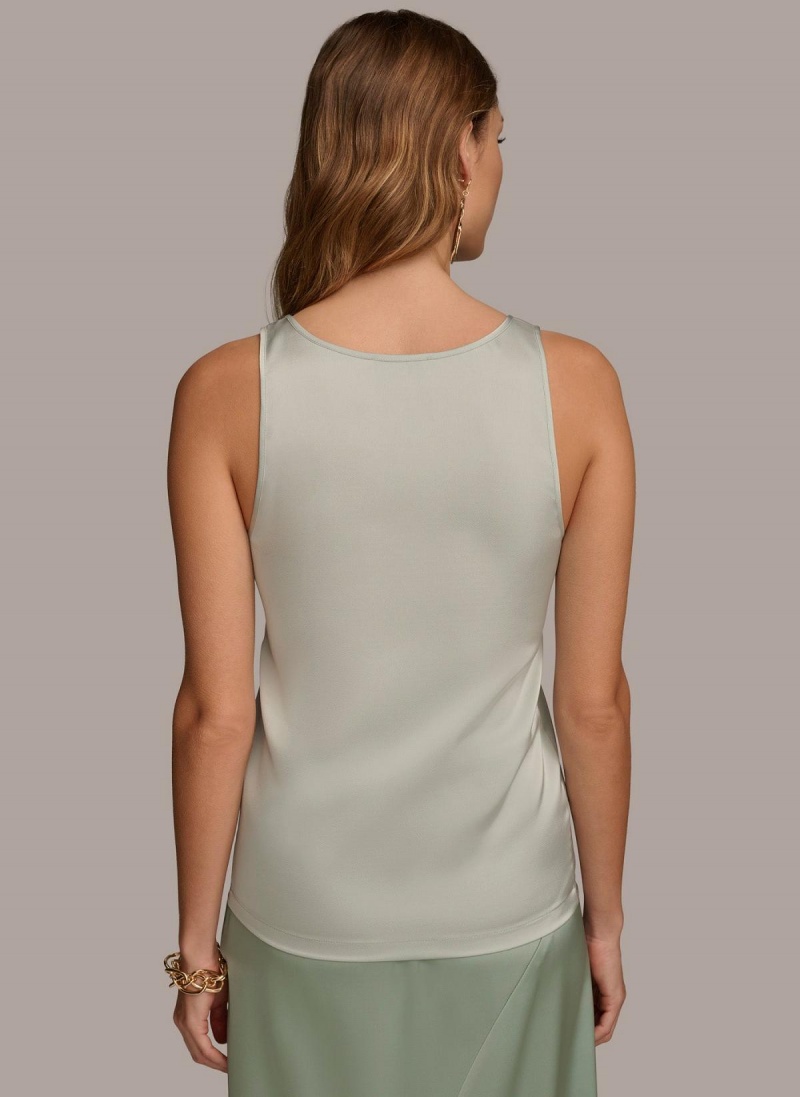 Donna Karan Scoop Neck Tank Szoknya Kék | Hungary_DK11842