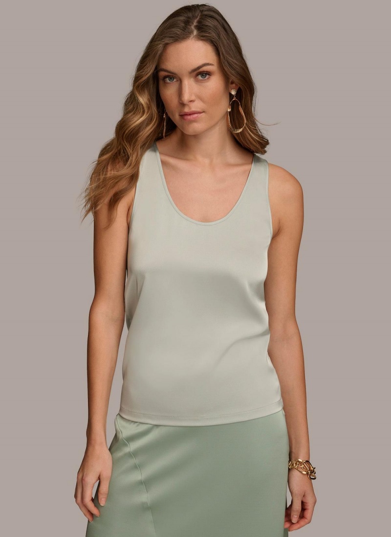 Donna Karan Scoop Neck Tank Szoknya Kék | Hungary_DK11842